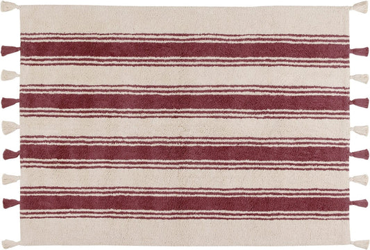 Lorena Canals Stripes Rug - Marsala (4' x 5' 3") - C-ST-MARSALA