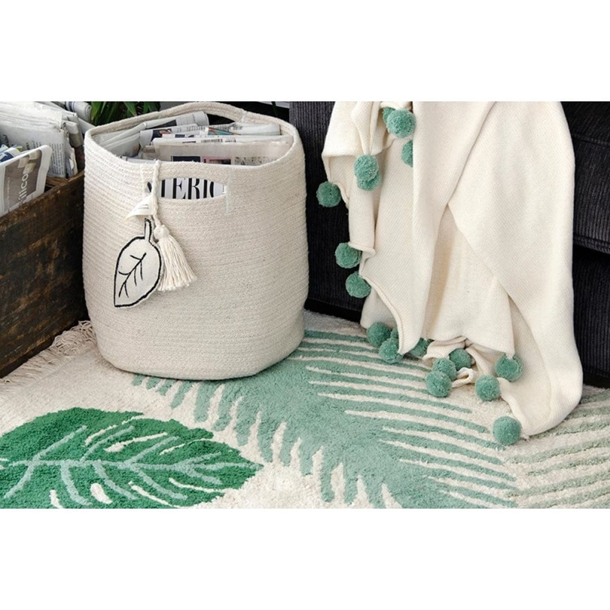 Lorena Canals Tropical Rug - Green (4' 7'' x 6' 7'') - C-TROP-GREEN