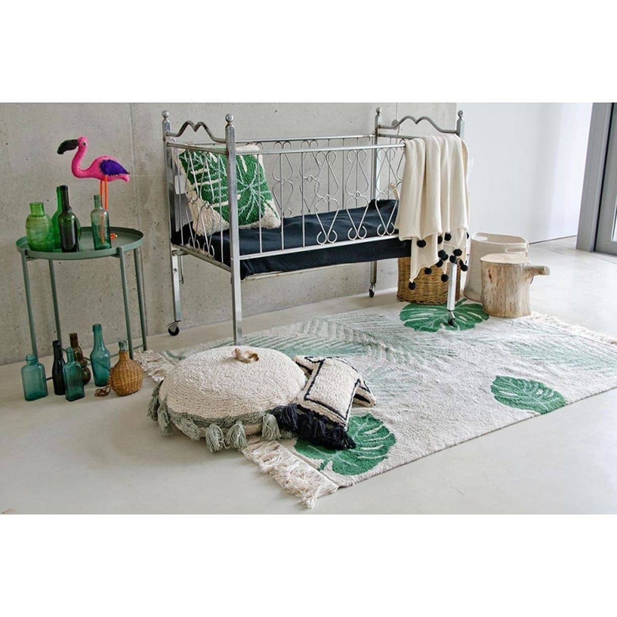 Lorena Canals Tropical Rug - Green (4' 7'' x 6' 7'') - C-TROP-GREEN