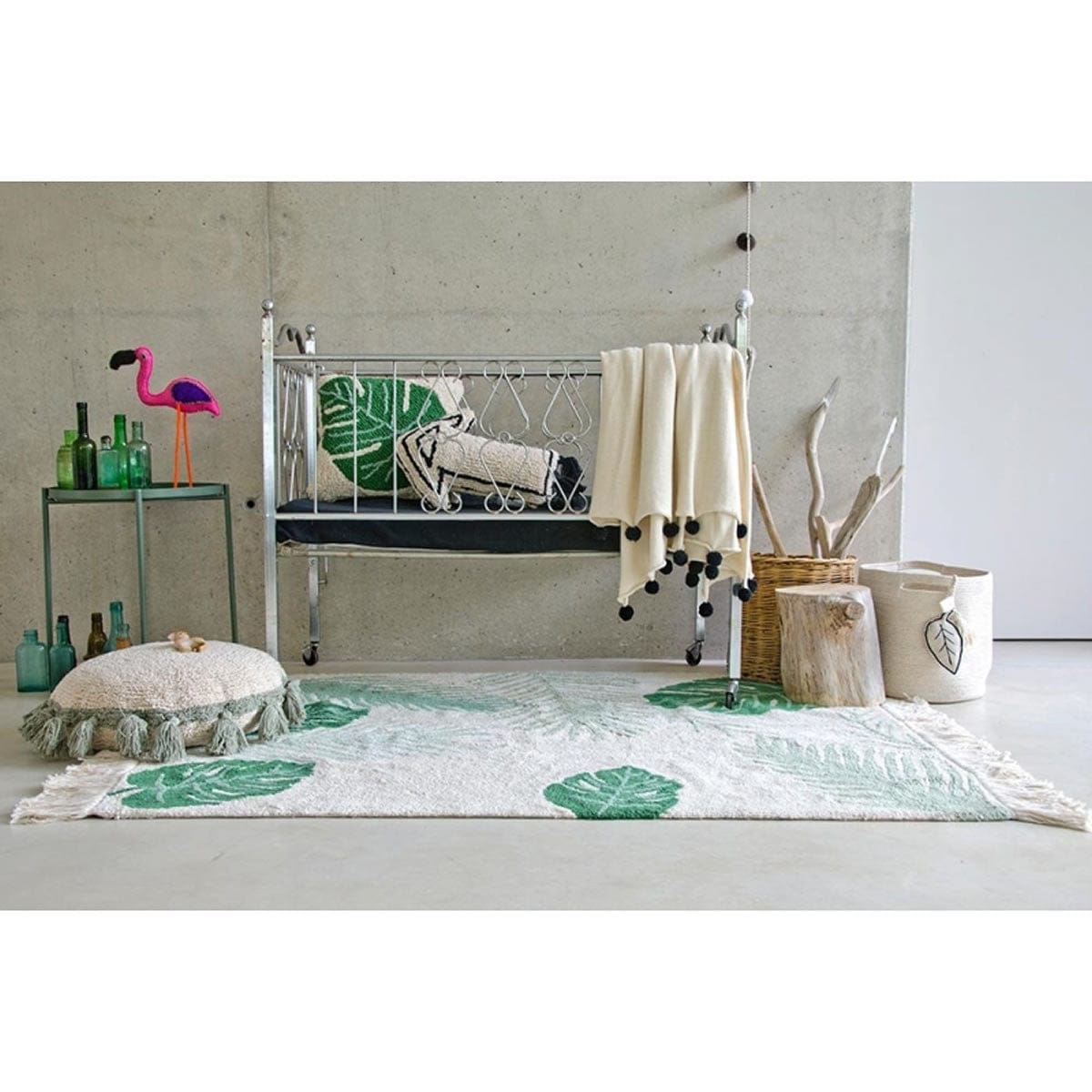 Lorena Canals Tropical Rug - Green (4' 7'' x 6' 7'') - C-TROP-GREEN