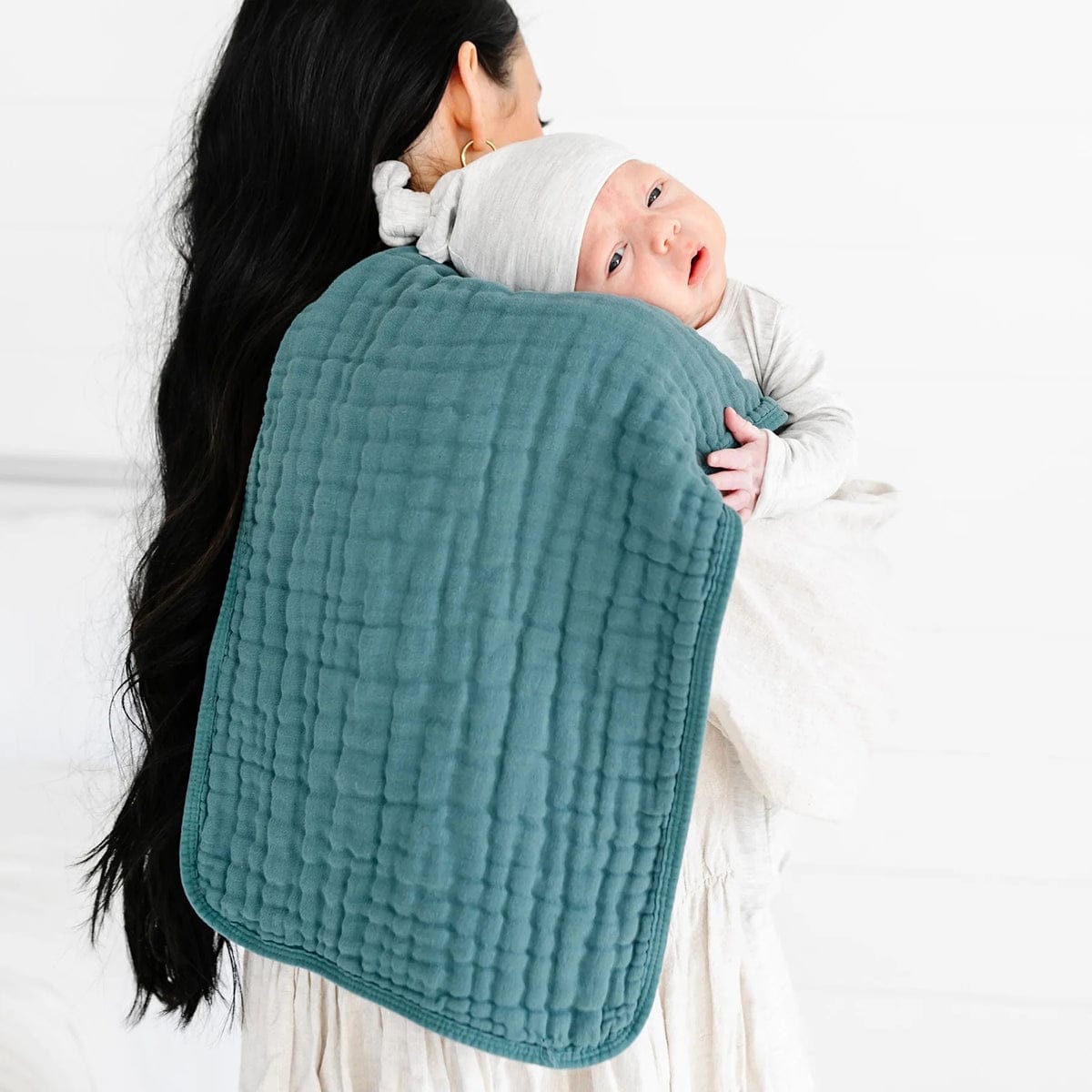 Lou Lou & Company Cloud Muslin Burp Cloth, 2 Pack - Balsam - 20981