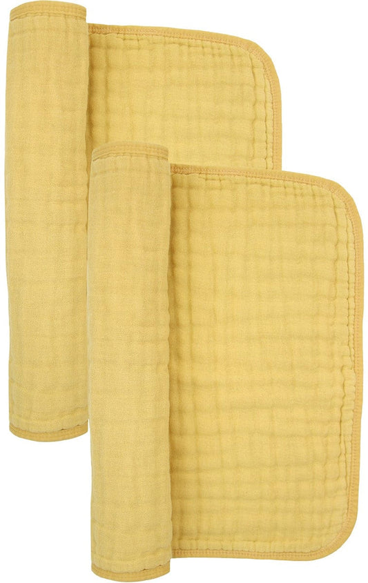 Lou Lou & Company Cloud Muslin Burp Cloth, 2 Pack - Honey - 20984