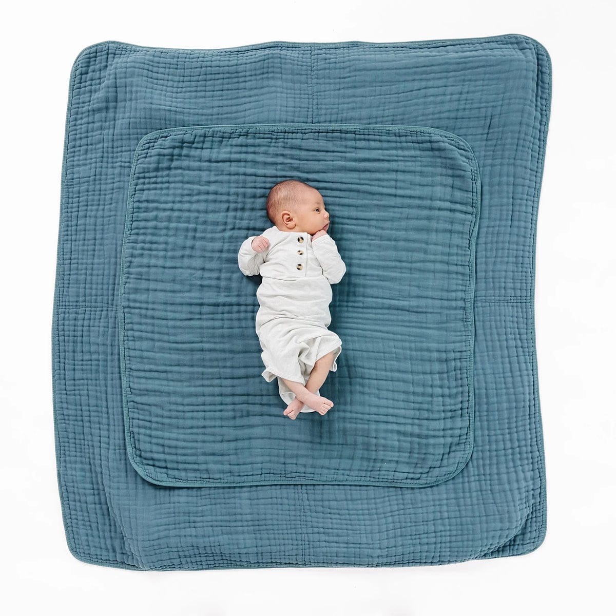 Lou Lou & Company Cloud Muslin Quilt - Balsam, Large - 20991