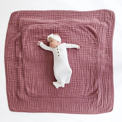 Lou Lou & Company Cloud Muslin Quilt - Berry, Large - 20993