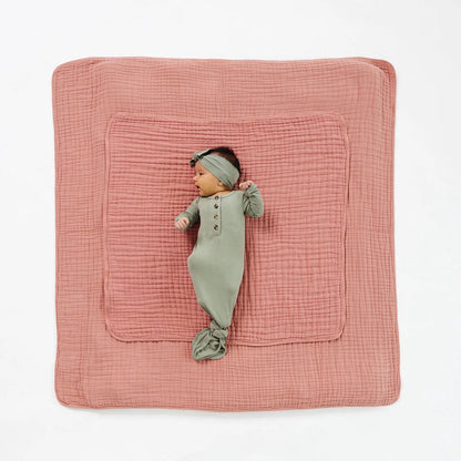 Lou Lou & Company Cloud Muslin Quilt - Rose, Large - 20997