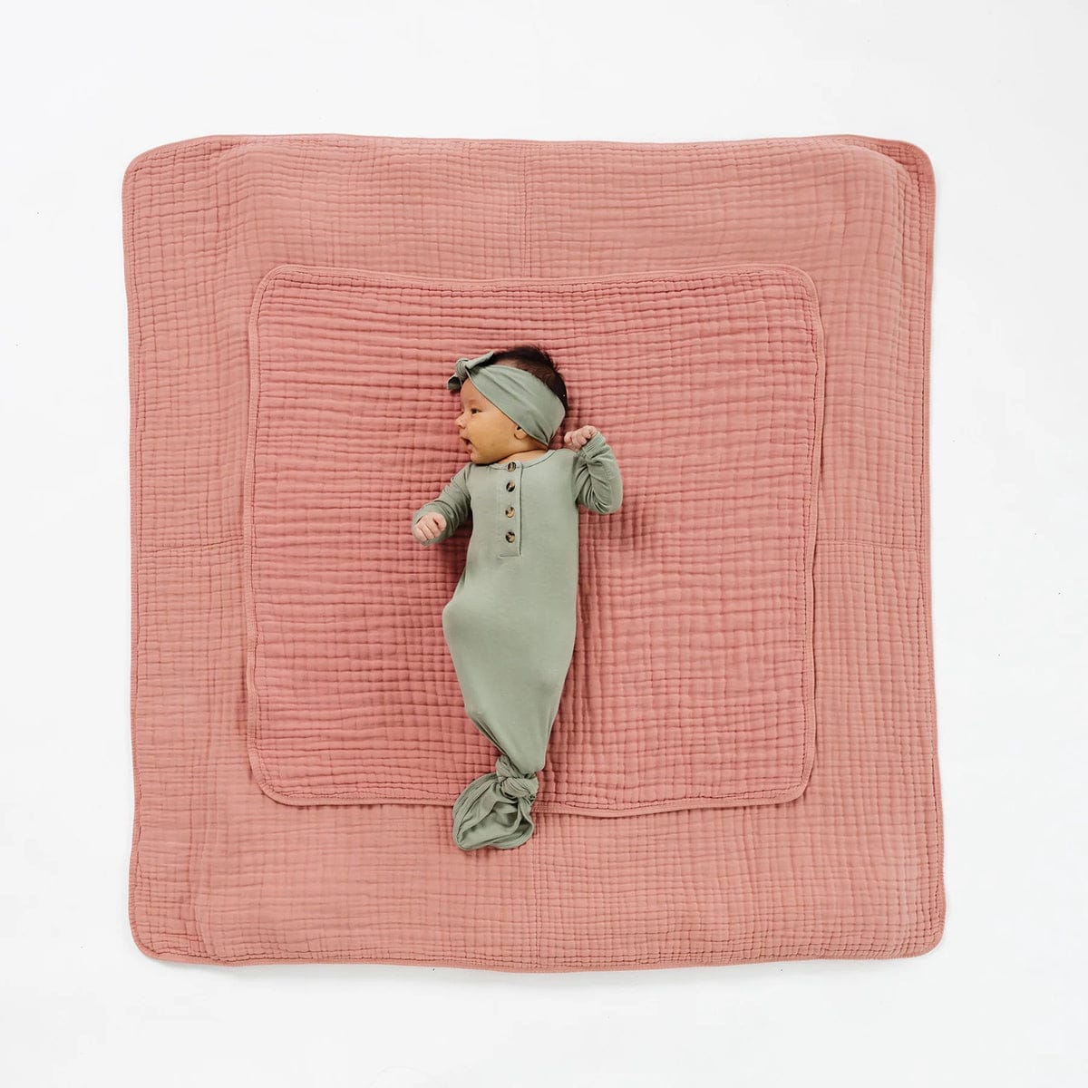 Lou Lou & Company Cloud Muslin Quilt - Rose, Small - 20998