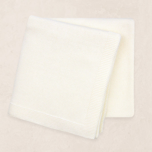 Lou Lou & Company Knit Blanket - Ivory
