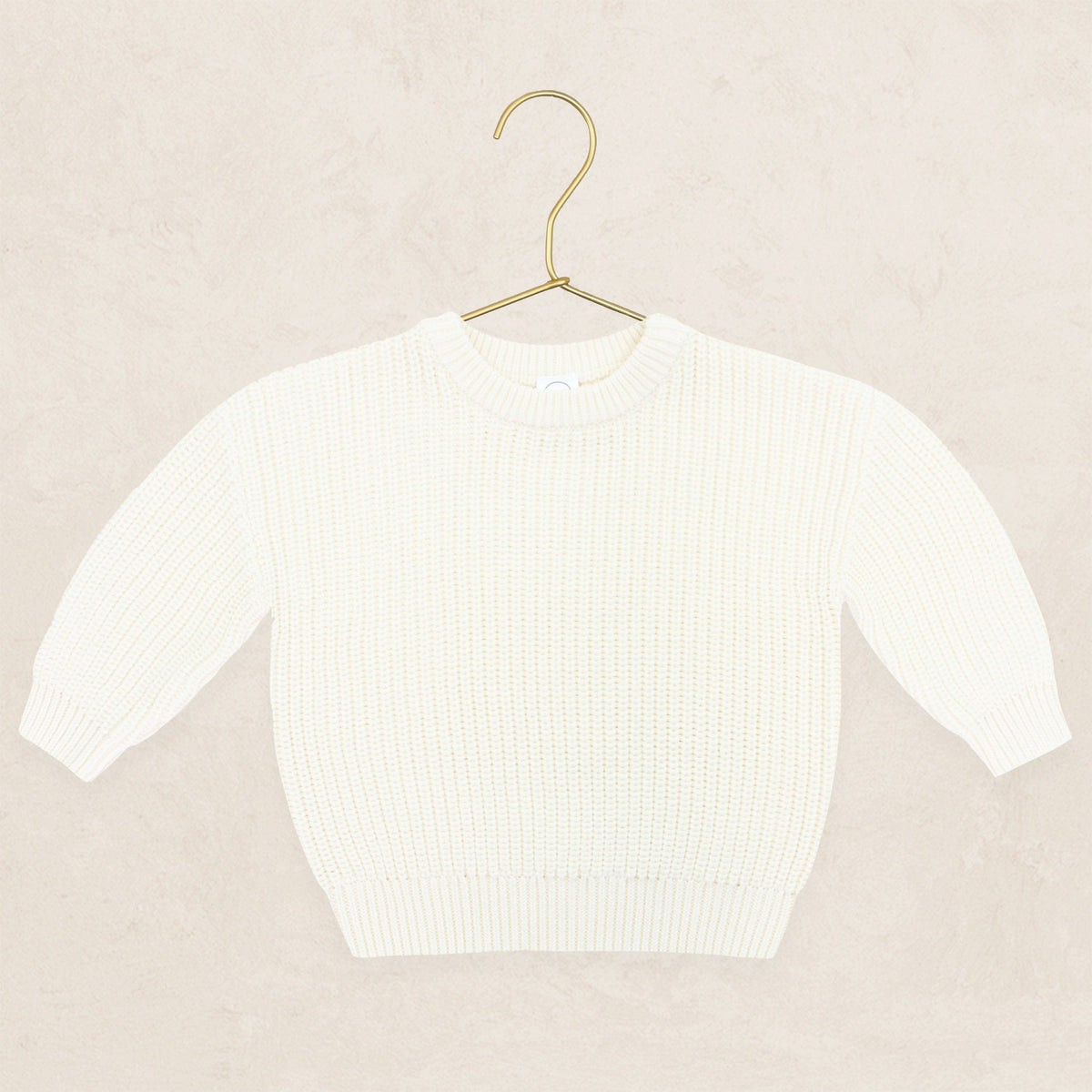 Lou Lou & Company Knit Chunky Sweater - Ivory, Newborn-3 Month
