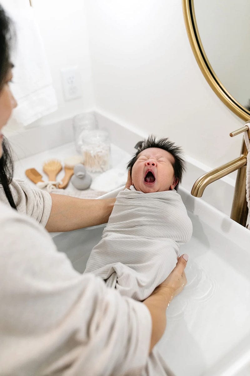 Lou Lou & Company Swaddle Bath Blanket - Adrian Ribbed - 23688