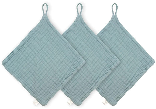 Lou Lou & Company Washcloth, 3 Pack - Steel - 23710