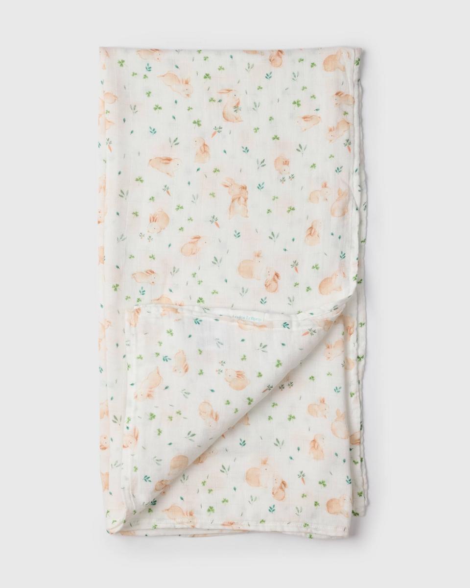 Loulou Lollipop Baby Muslin Swaddle in Tanboocel® Viscose from Bamboo - Bunny Meadow