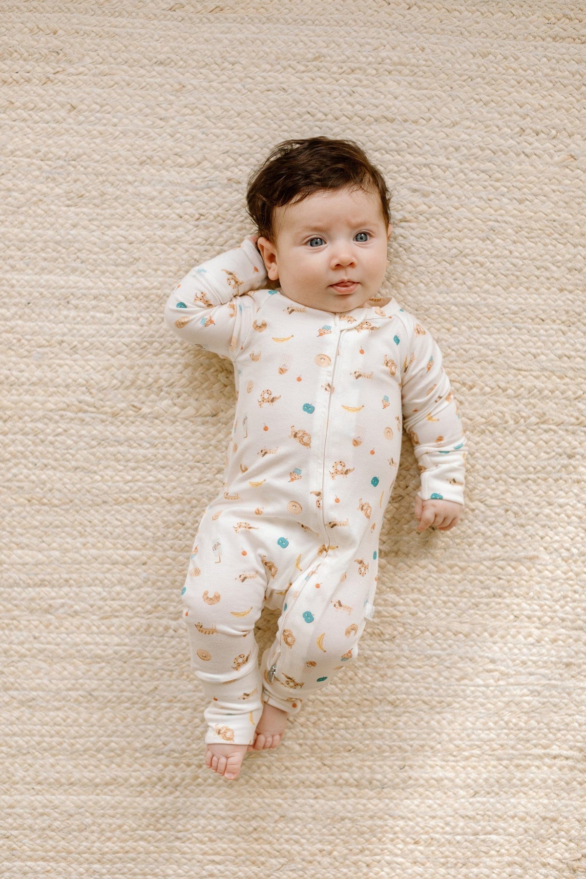 Loulou Lollipop Baby Sleeper in TENCEL™ Lyocell - French Breakfast, 0-3 M - Image 2