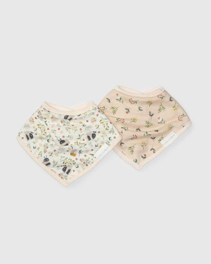 Loulou Lollipop Bandana Baby Bib 2-Pack - Bumble Bees
