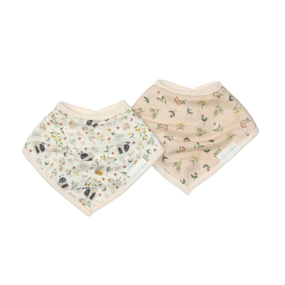Loulou Lollipop Bandana Baby Bib 2-Pack - Bumble Bees