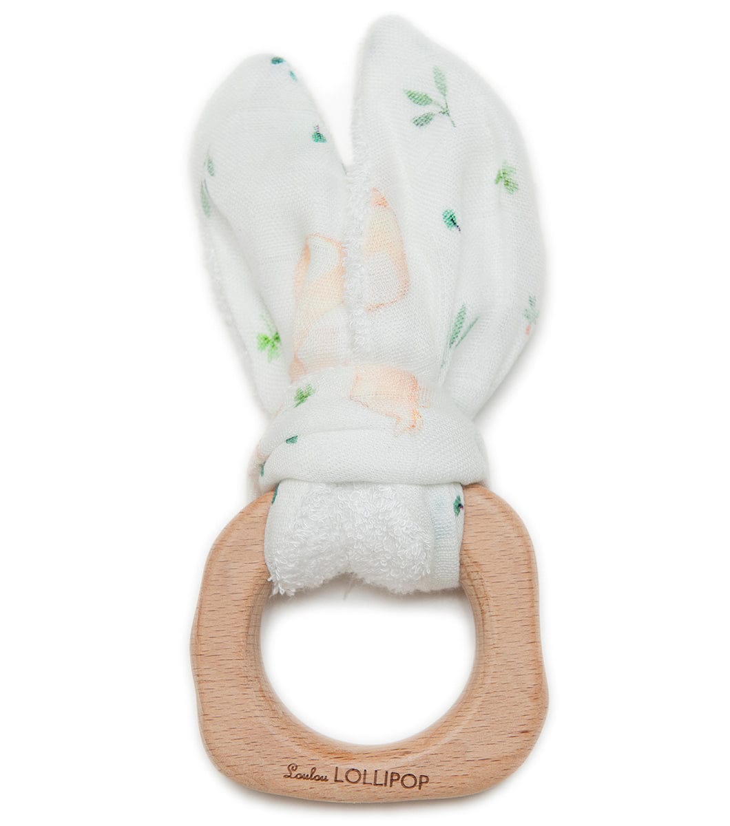 Loulou Lollipop Bunny Ear Teether - Bunny Meadow - BERBUNN