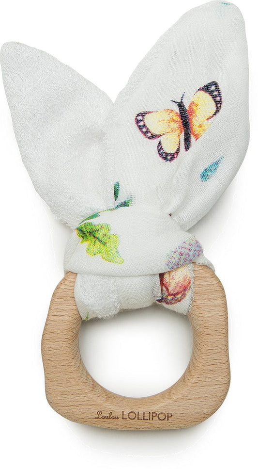 Loulou Lollipop Bunny Ear Teether - Woodland Gnome - BETGNOME