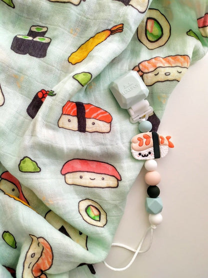 Loulou Lollipop Darling Pacifier Clip - Ebi - DCLIPEBI