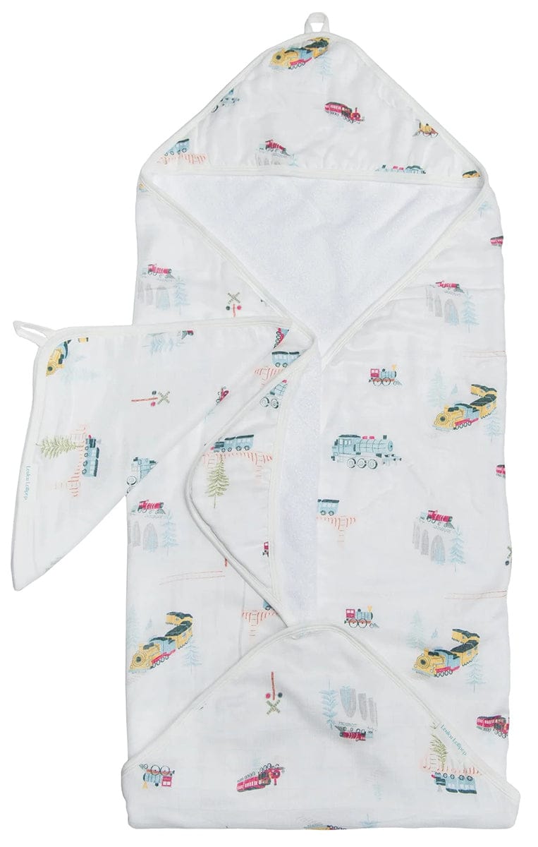 Loulou Lollipop Hooded Towel Set - All Aboard - TWAAB