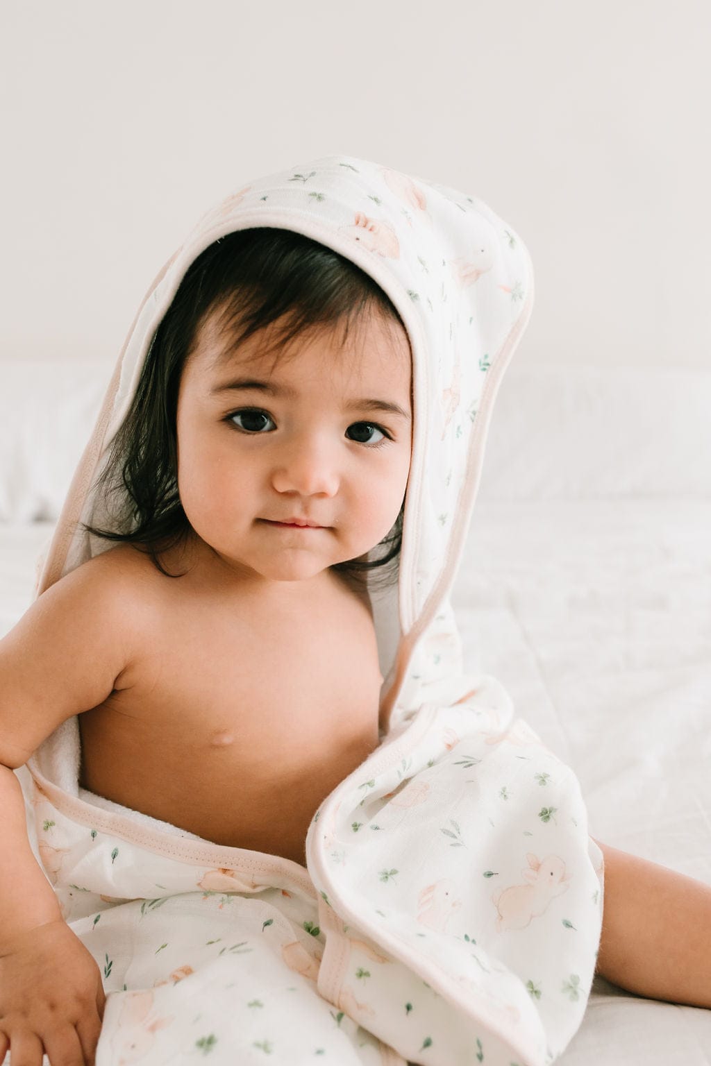Loulou Lollipop Hooded Towel Set - Bunny Meadow - TWBUNN