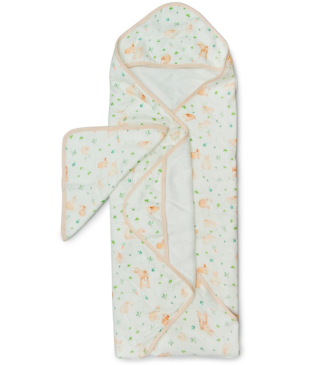 Loulou Lollipop Hooded Towel Set - Bunny Meadow - TWBUNN