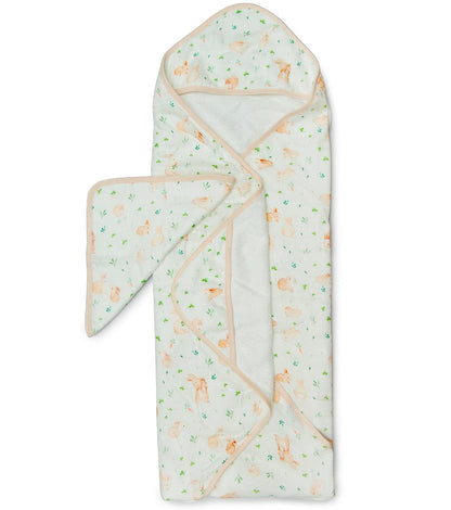 Loulou Lollipop Hooded Towel Set - Bunny Meadow - TWBUNN