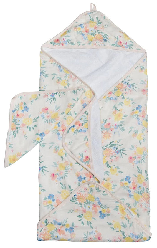Loulou Lollipop Hooded Towel Set - Floral Bouquet - TWFBQ