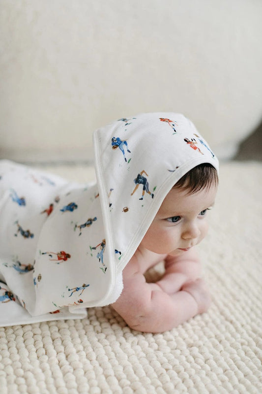 Loulou Lollipop Hooded Towel Set - Football - TWFTB