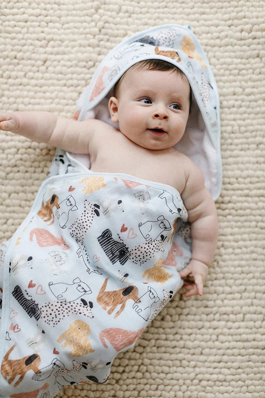 Loulou Lollipop Hooded Towel Set - Honey Puppies - TWHNP