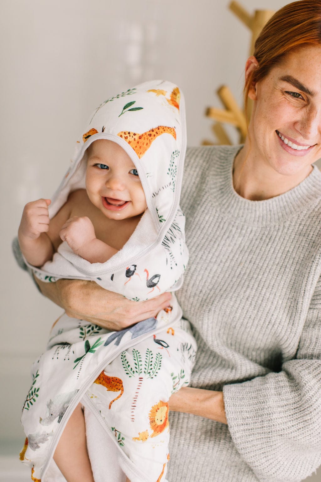 Loulou Lollipop Hooded Towel Set - Safari Jungle - Image 2