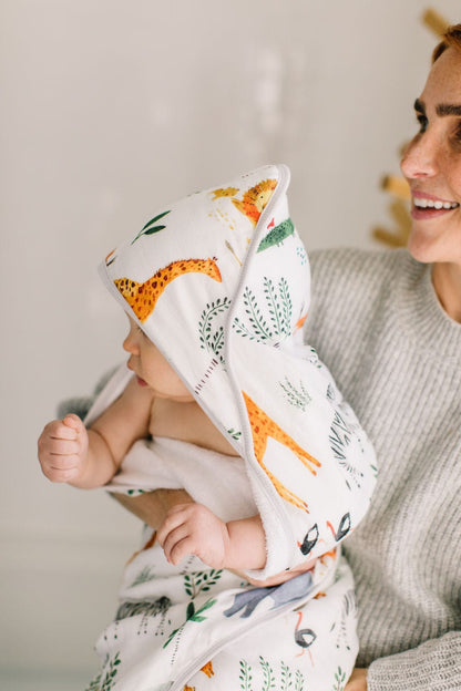 Loulou Lollipop Hooded Towel Set - Safari Jungle - Image 3