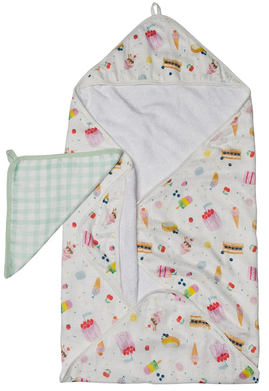 Loulou Lollipop Hooded Towel Set - Sweet Treats - TWSWT