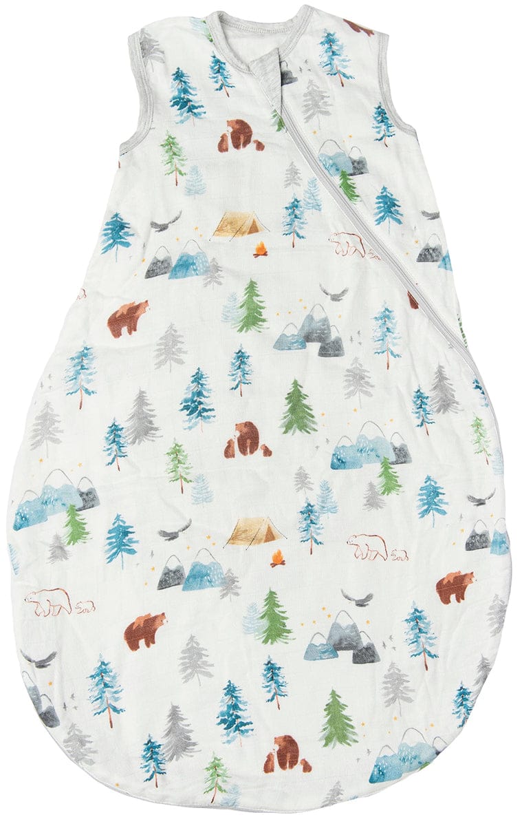 Loulou Lollipop Lightweight Muslin Sleep Bag, 0-6 m - Adventure Begins - BA9003U-ADV-7