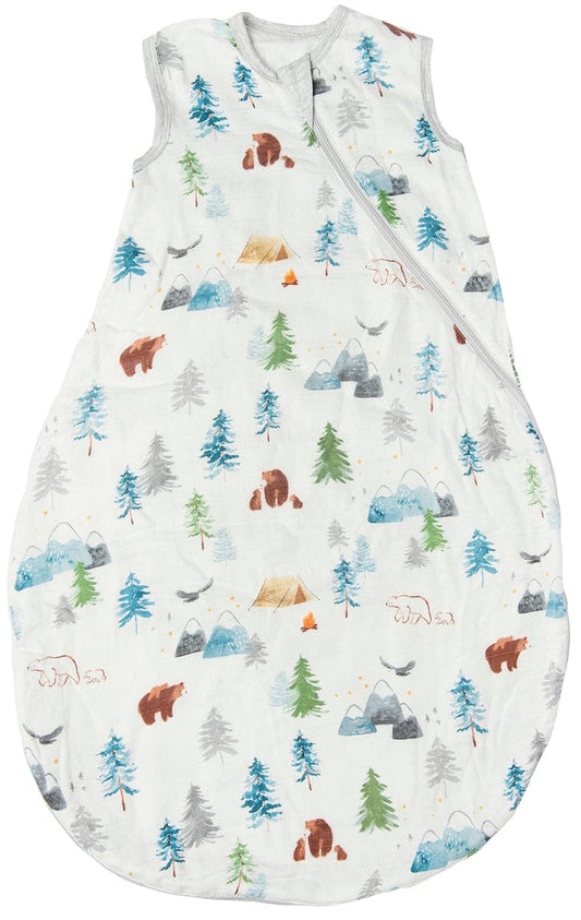 Loulou Lollipop Lightweight Muslin Sleep Bag, 0-6 m - Adventure Begins - BA9003U-ADV-7