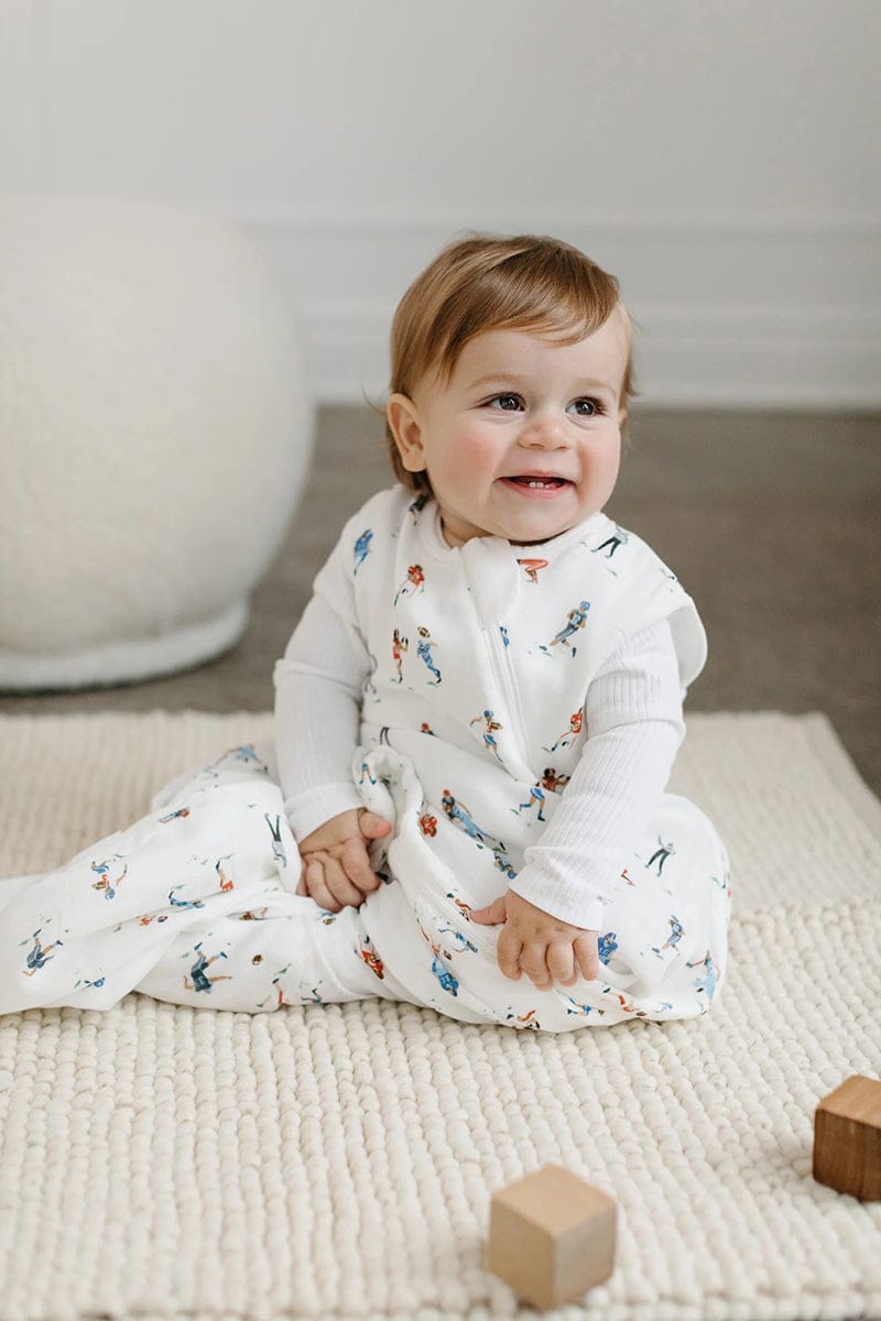 Loulou Lollipop Lightweight Muslin Sleep Bag, 0-6 m - Football - BA9003U-FTB-7