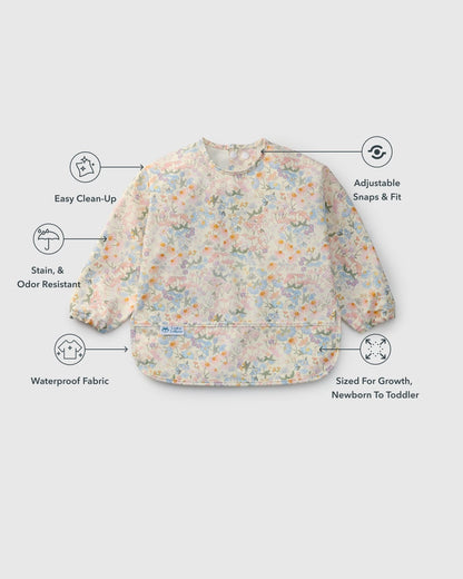 Loulou Lollipop Long Sleeve Bib - English Garden - Image 4