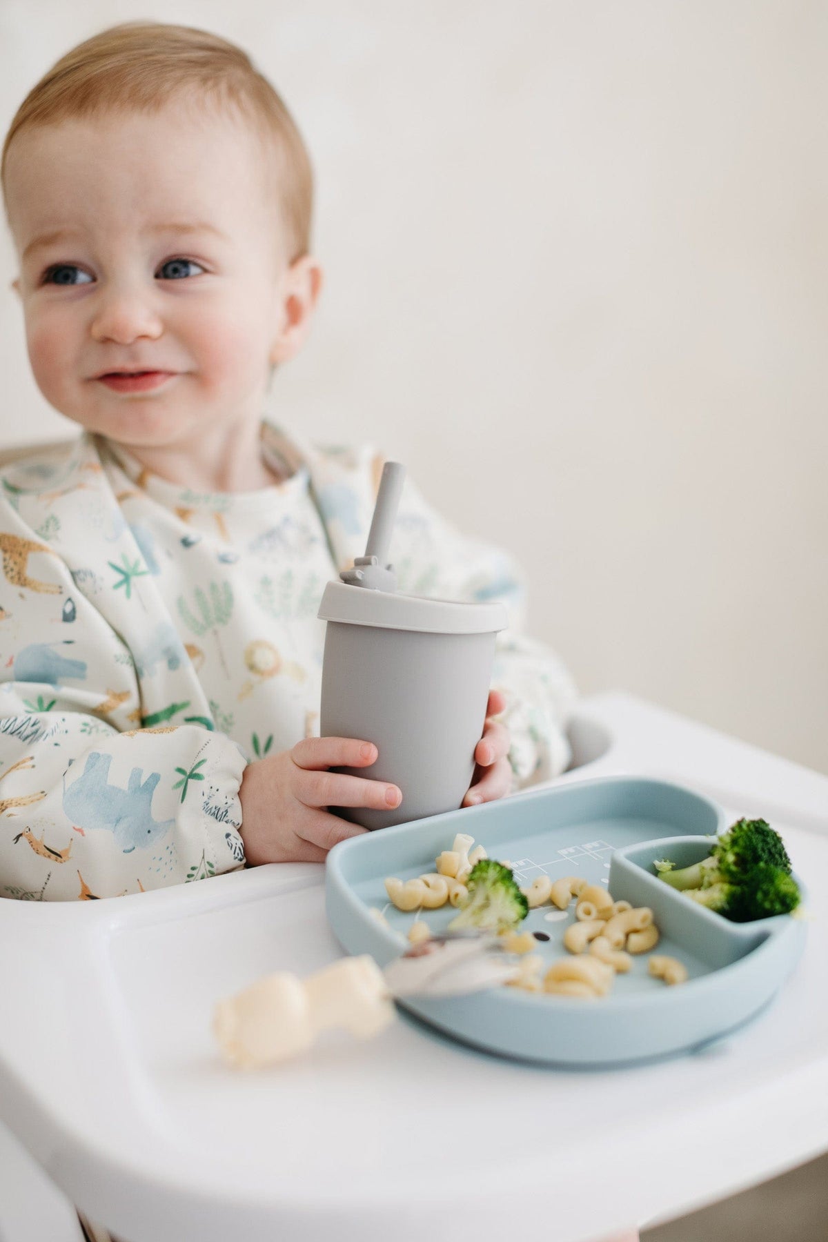 Loulou Lollipop Long Sleeve Bib - Safari Jungle - Image 3
