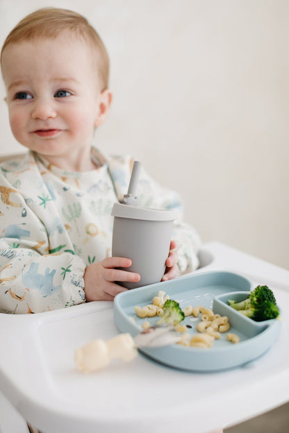 Loulou Lollipop Long Sleeve Bib - Safari Jungle - Image 3