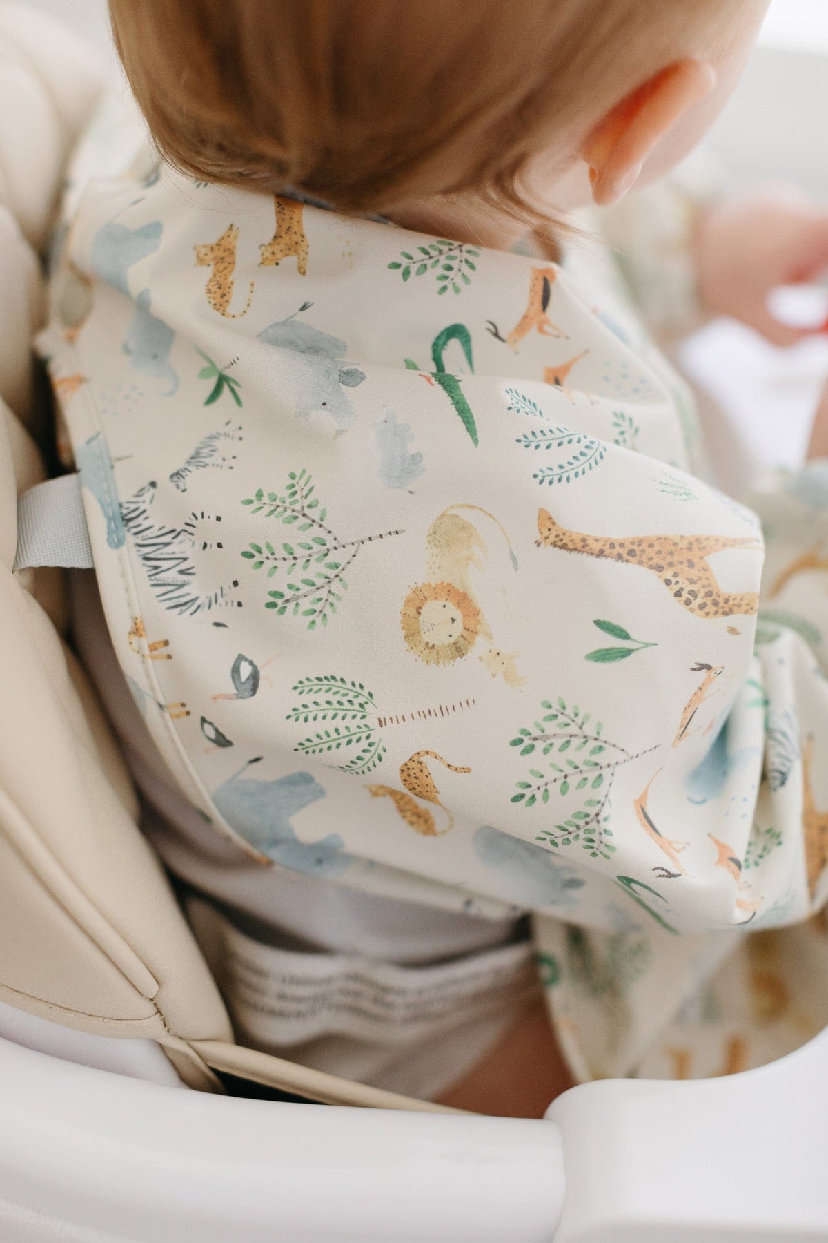 Loulou Lollipop Long Sleeve Bib - Safari Jungle - Image 5