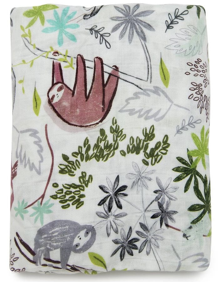 Loulou Lollipop Luxe Fitted Crib Sheet - Sloth - CS-SLOTH