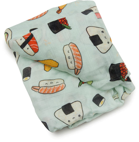Loulou Lollipop Luxe Fitted Crib Sheet - Sushi - CS-SUSHI