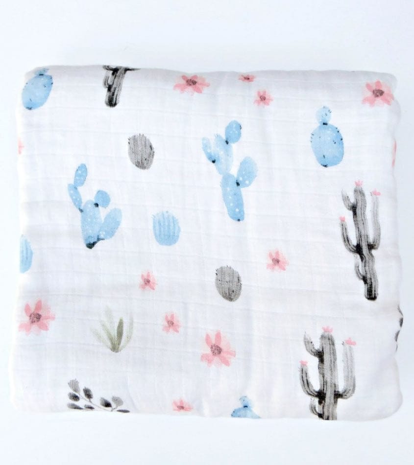 Loulou Lollipop Luxe Muslin Quilt - Cactus Floral - QTCAC