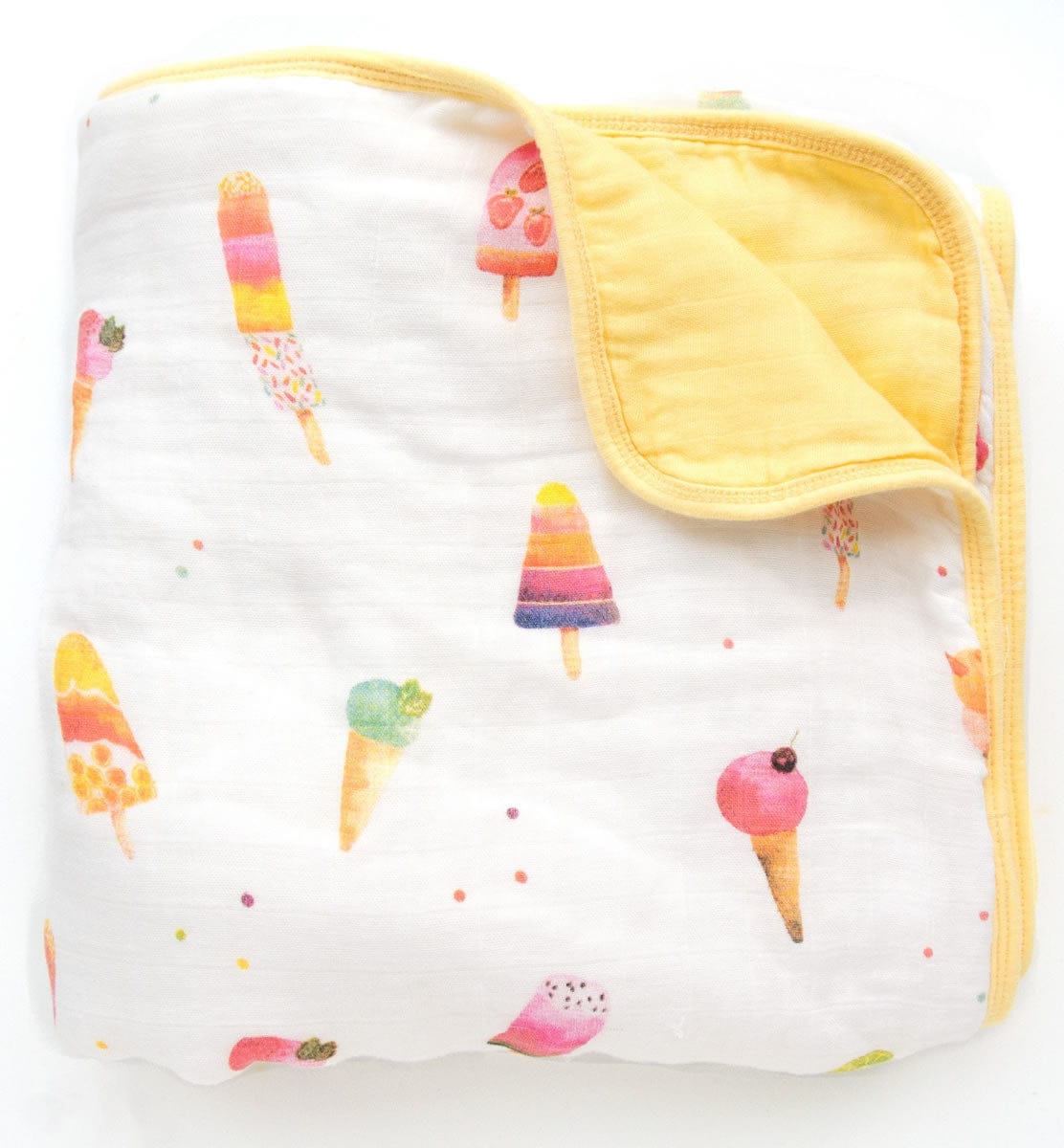 Loulou Lollipop Luxe Muslin Quilt - Ice Cream - QTICE