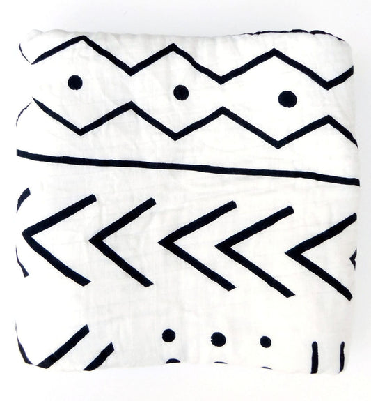 Loulou Lollipop Luxe Muslin Quilt - Mudcloth - QTMUD