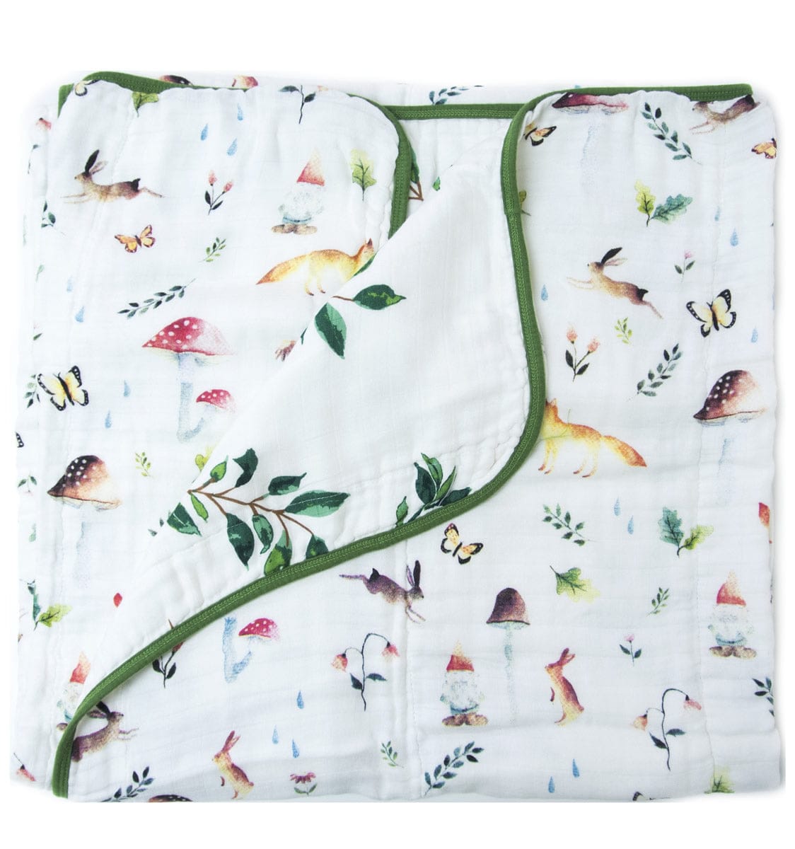 Loulou Lollipop Luxe Muslin Quilt - Woodland Gnome - QTGNOME