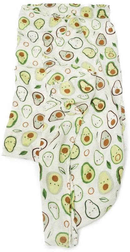 Loulou Lollipop Luxe Muslin Swaddle - Avocado - SWAVO