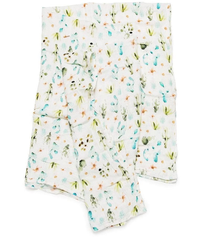 Loulou Lollipop Luxe Muslin Swaddle - Cactus Floral - SWCAC