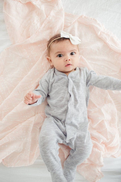 Loulou Lollipop Luxe Muslin Swaddle - Pink Mudcloth - SWMUDPK
