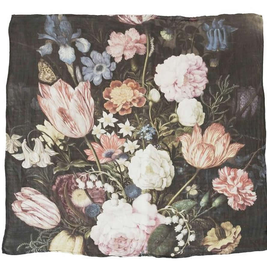 Loulou Lollipop Luxe Muslin Swaddle - Tuscan Floral - SWFLORAL