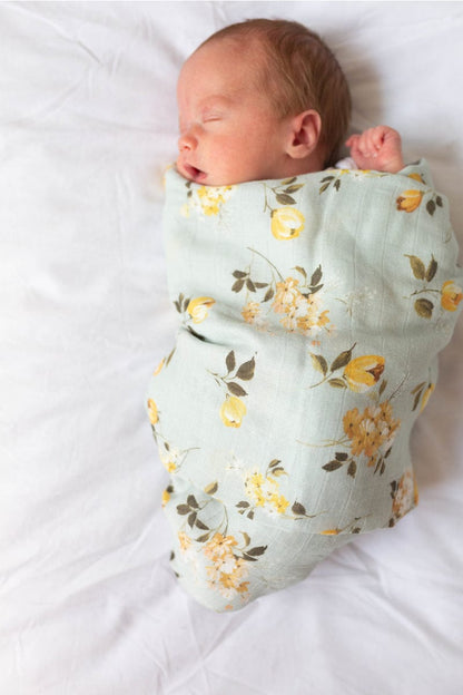 Loulou Lollipop Luxe Muslin Swaddle - Wild Rose - SWROSE