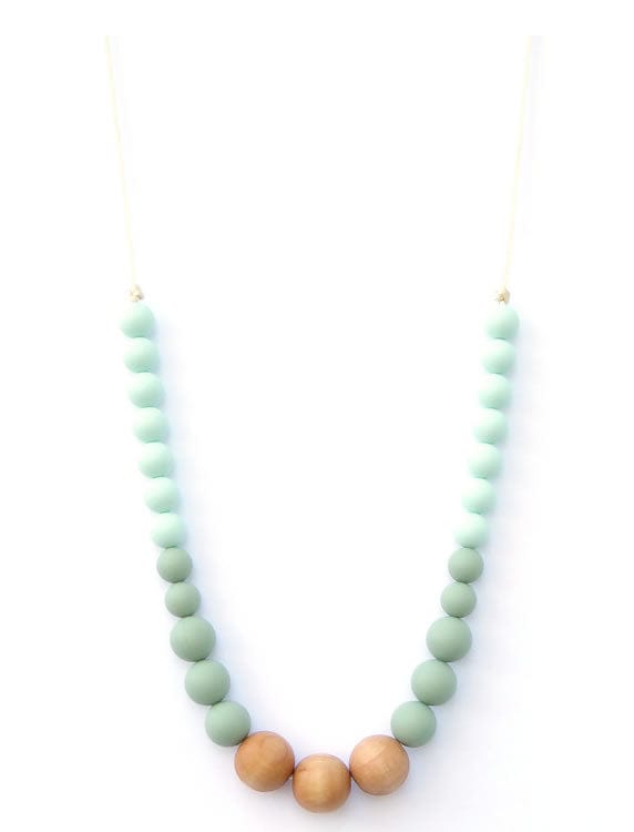 Loulou Lollipop Naturalist Statement Necklace - Sage/Mint - NATSG